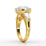 Three Stone Lab Diamond 2.74 CT Wedding Ring - Jama Jewels