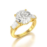 Three Stone Lab Diamond 2.74 CT Wedding Ring - Jama Jewels