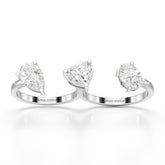 Two Finger Fancy Shape Lab Diamond Ring