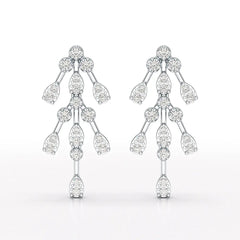 0.46 CT Lab Diamond Dangle Earring - Jama Jewels