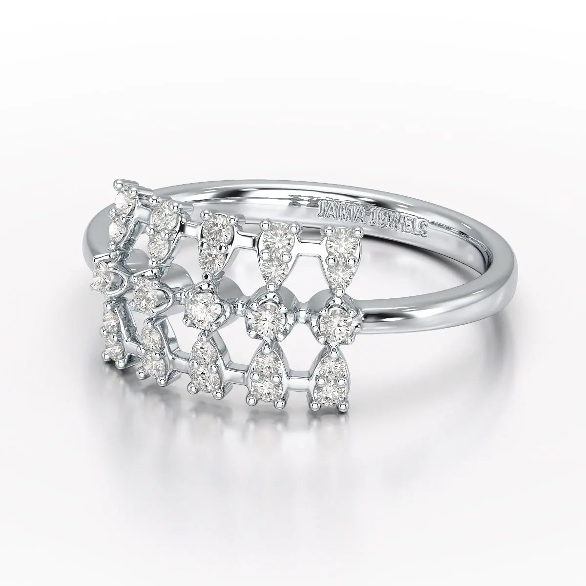 0.27 CT Round Shape Lab Grown Diamond Wedding Ring - Jama Jewels