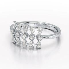 0.27 CT Round Shape Lab Grown Diamond Wedding Ring - Jama Jewels