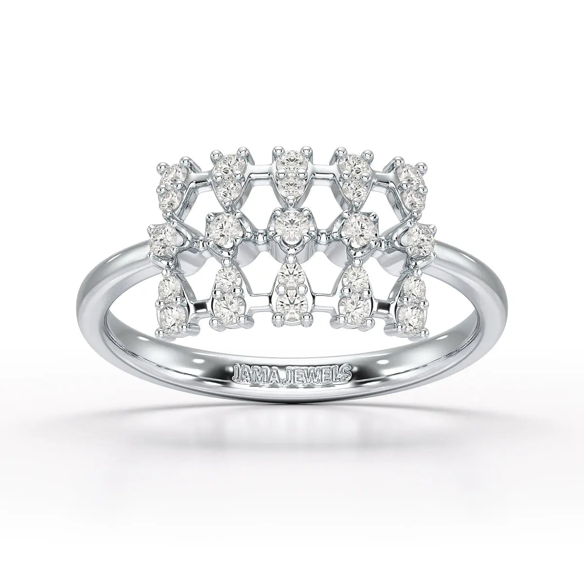 0.27 CT Round Shape Lab Grown Diamond Wedding Ring - Jama Jewels
