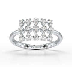 0.27 CT Round Shape Lab Grown Diamond Wedding Ring - Jama Jewels