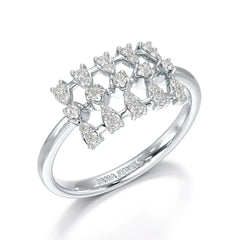 0.27 CT Round Shape Lab Grown Diamond Wedding Ring - Jama Jewels