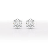 1.68 CT Round Lab Diamond Stud Earrings - Jama Jewels
