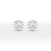 1.68 CT Round Lab Diamond Stud Earrings - Jama Jewels