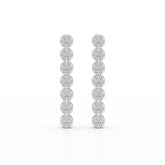 0.95 CT Dangle & Drop Lab Diamond Earrings - Jama Jewels