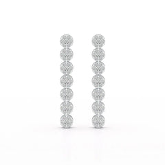 0.95 CT Dangle & Drop Lab Diamond Earrings - Jama Jewels