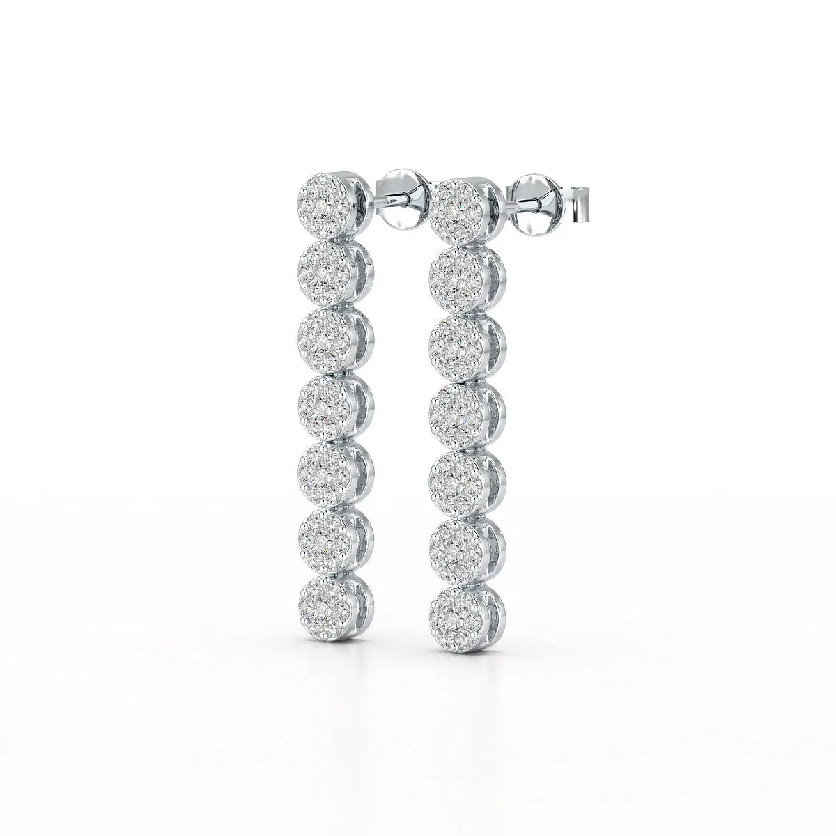 0.95 CT Dangle & Drop Lab Diamond Earrings - Jama Jewels
