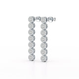 0.95 CT Dangle & Drop Lab Diamond Earrings - Jama Jewels