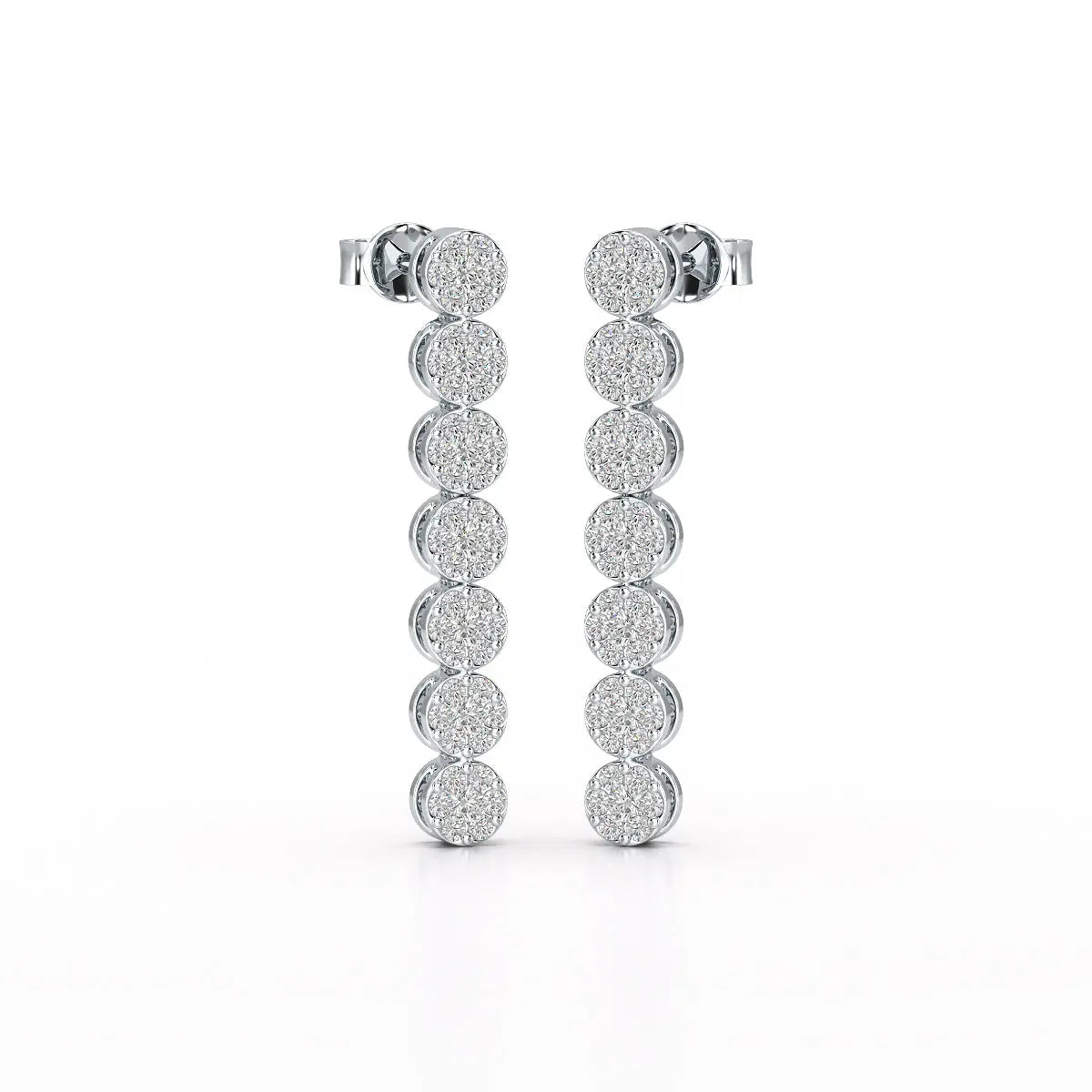 0.95 CT Dangle & Drop Lab Diamond Earrings - Jama Jewels