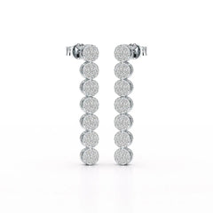 0.95 CT Dangle & Drop Lab Diamond Earrings - Jama Jewels