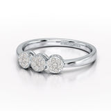 0.21 CT Round Shape Lab Diamonds Engagement Ring - Jama Jewels