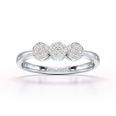 0.21 CT Round Shape Lab Diamonds Engagement Ring - Jama Jewels