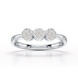0.21 CT Round Shape Lab Diamonds Engagement Ring - Jama Jewels