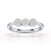 0.21 CT Round Shape Lab Diamonds Engagement Ring - Jama Jewels