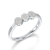 0.21 CT Round Shape Lab Diamonds Engagement Ring - Jama Jewels