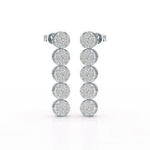 1.92 CT Diamond Designed Wedding Earrings - Jama Jewels