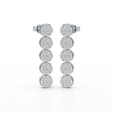 1.92 CT Diamond Designed Wedding Earrings - Jama Jewels