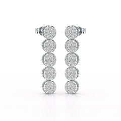 1.92 CT Diamond Designed Wedding Earrings - Jama Jewels