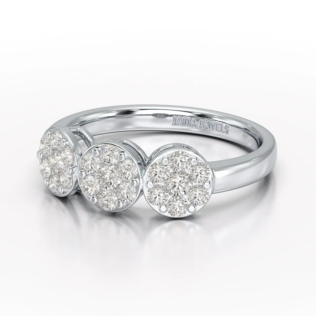 0.57 CT Lab Grown Round Shape Simple Wedding Ring - Jama Jewels