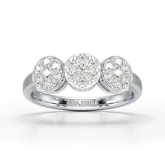 0.57 CT Lab Grown Round Shape Simple Wedding Ring - Jama Jewels
