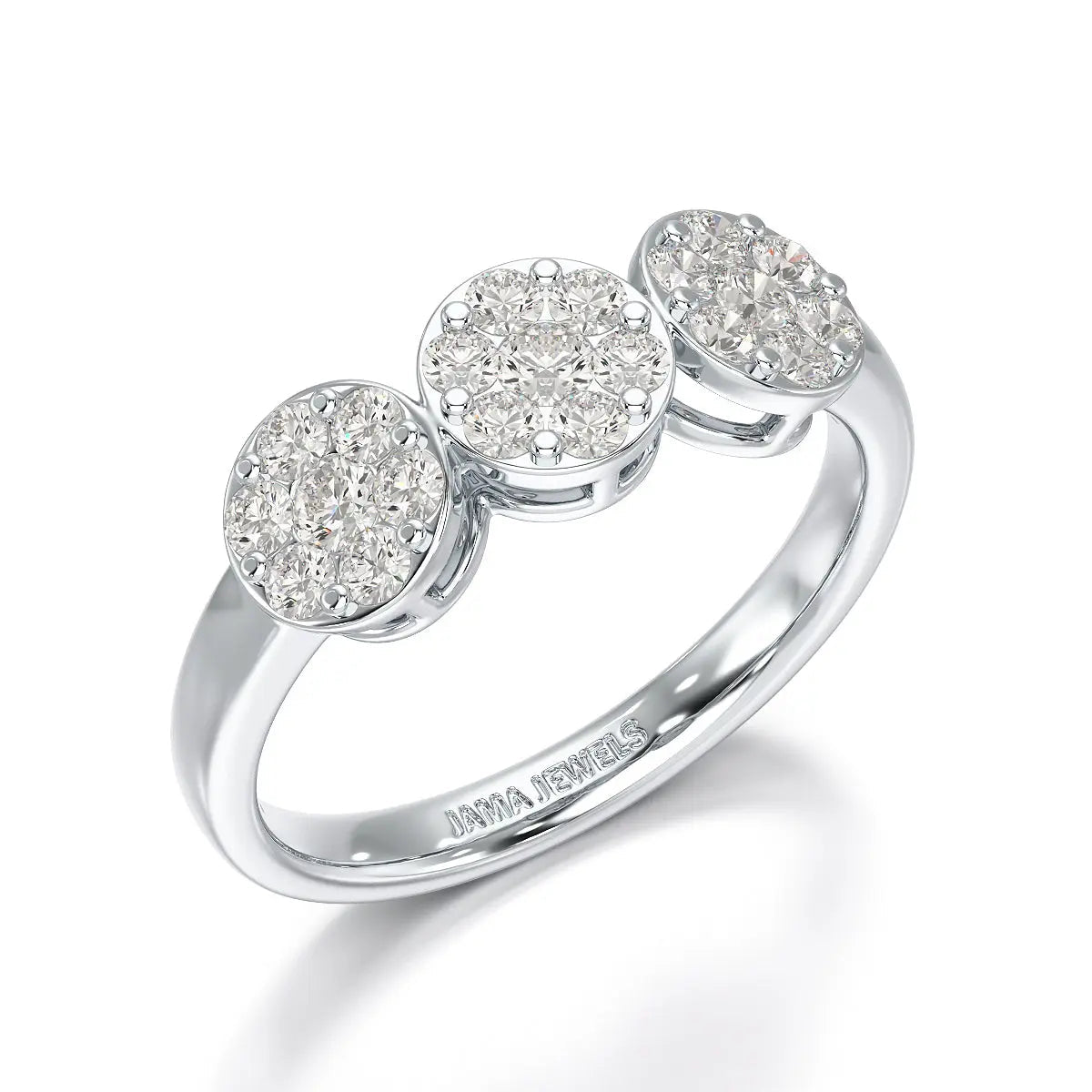 0.57 CT Lab Grown Round Shape Simple Wedding Ring - Jama Jewels