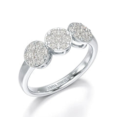0.57 CT Lab Grown Round Shape Simple Wedding Ring - Jama Jewels