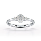 0.13 CT Round White Lab Grown Diamond Ring - Jama Jewels