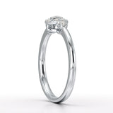 0.13 CT Round White Lab Grown Diamond Ring - Jama Jewels