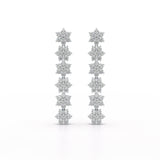 1.35 CT Star Shaped Lab Diamond Dangle Wedding Earrings - Jama Jewels