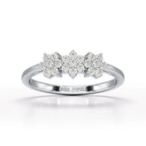 0.33 CT Simple Round Cut Lab Diamond Engagement Ring - Jama Jewels