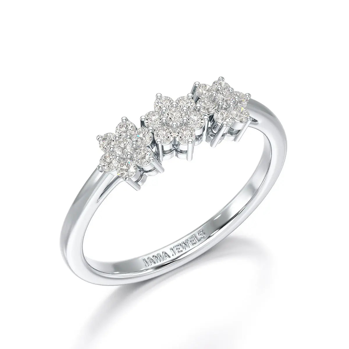 0.33 CT Simple Round Cut Lab Diamond Engagement Ring - Jama Jewels
