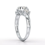 0.85 CT Round Thin Lab Grown Diamond Ring - Jama Jewels