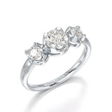 0.85 CT Round Thin Lab Grown Diamond Ring - Jama Jewels