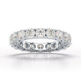 3.69 CT Full Classic Round Cut Lab Diamonds Engagement Ring - Jama Jewels