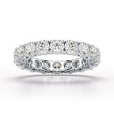 3.69 CT Full Classic Round Cut Lab Diamonds Engagement Ring - Jama Jewels
