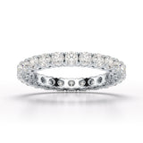 1.75 CT Full Classic Round Lab Diamonds Engagement Ring - Jama Jewels