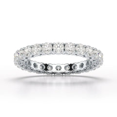1.75 CT Full Classic Round Lab Diamonds Engagement Ring - Jama Jewels