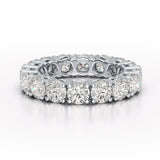 4.06 CT Classic Round Lab Grown Diamonds Engagement Ring - Jama Jewels