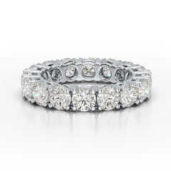 4.06 CT Classic Round Lab Grown Diamonds Engagement Ring - Jama Jewels