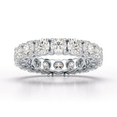 4.06 CT Classic Round Lab Grown Diamonds Engagement Ring - Jama Jewels