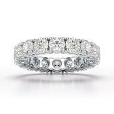 4.06 CT Classic Round Lab Grown Diamonds Engagement Ring - Jama Jewels