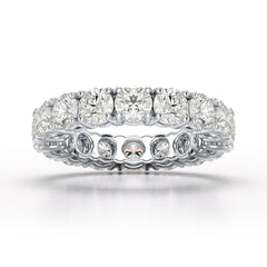 4.06 CT Classic Round Lab Grown Diamonds Engagement Ring - Jama Jewels