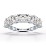 3.6 CT Half Classic Round Lab Diamonds Engagement Ring - Jama Jewels