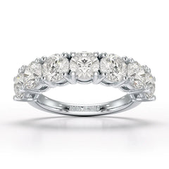 3.6 CT Half Classic Round Lab Diamonds Engagement Ring - Jama Jewels
