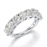 3.6 CT Half Classic Round Lab Diamonds Engagement Ring - Jama Jewels