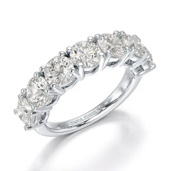 3.6 CT Half Classic Round Lab Diamonds Engagement Ring - Jama Jewels