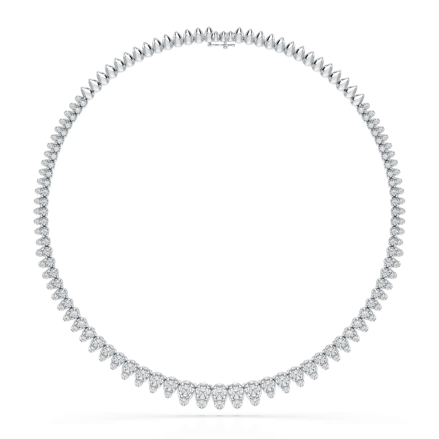 6.8 CT Classic Lab Diamond Collar Necklace